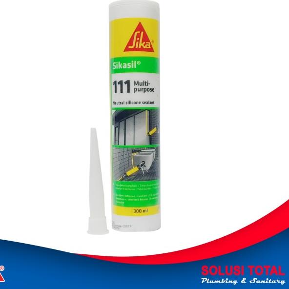 

SikaSil 111 Multipurpose White Putih Silicone Sealant Silen 300ml