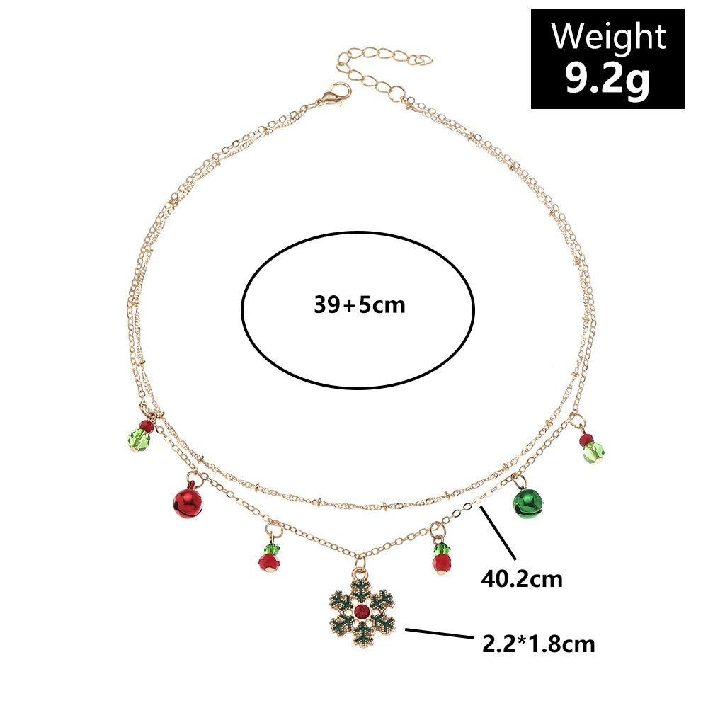 Mxbeauty Kalung Natal Hadiah Fashion Mutiara Imitasi Manis Pohon Natal Christmas Masa Kini Bell Alloy Wanita Perhiasan Aksesoris