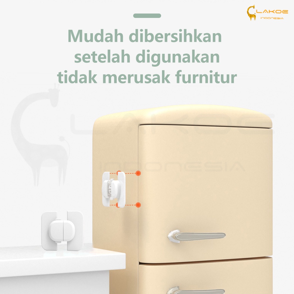 LAKOE Safety Lock Pintu Kunci kulkas pengaman pintu kulkas