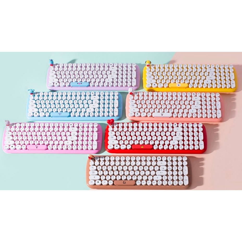 BT21 KEYBOARD & MOUSE ROYCHE WIRELESS