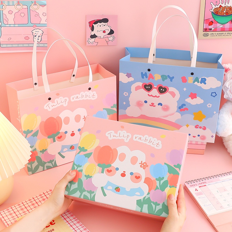 

Agftoys Kotak Kado Hampers Bear & Rabbit Tulip Kotak Hadiah Keren