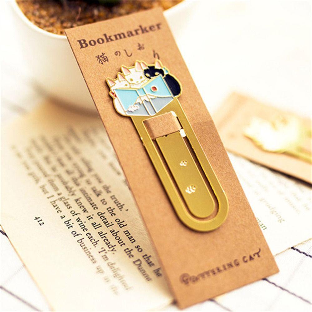 Mxbeauty Bookmark Lucu Stationery Animals Kartun Kertas Cilp Cat Jepang Bookmark