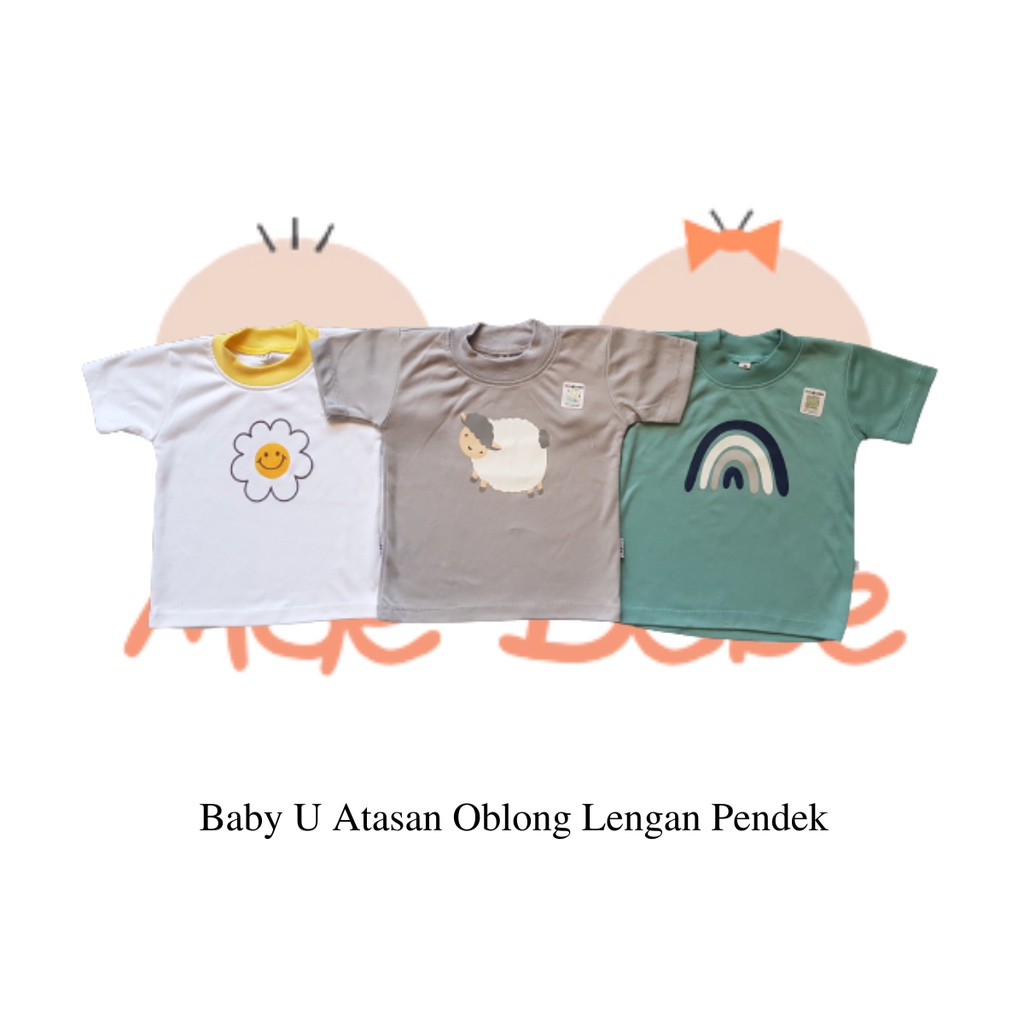 Baby U Atasan Oblong Lengan Pendek Anak Unisex