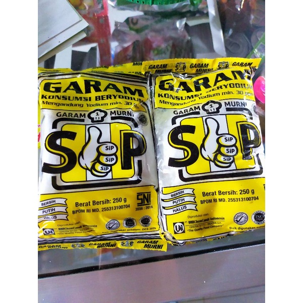 

Sip garam 250 gr