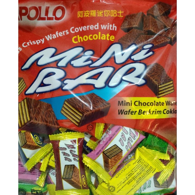 

Ukf5Pc6F4H (Kuliner.Kita) Apollo Mini Bar, Mini Chocolate Wafer/Wafer Berkrim Coklat