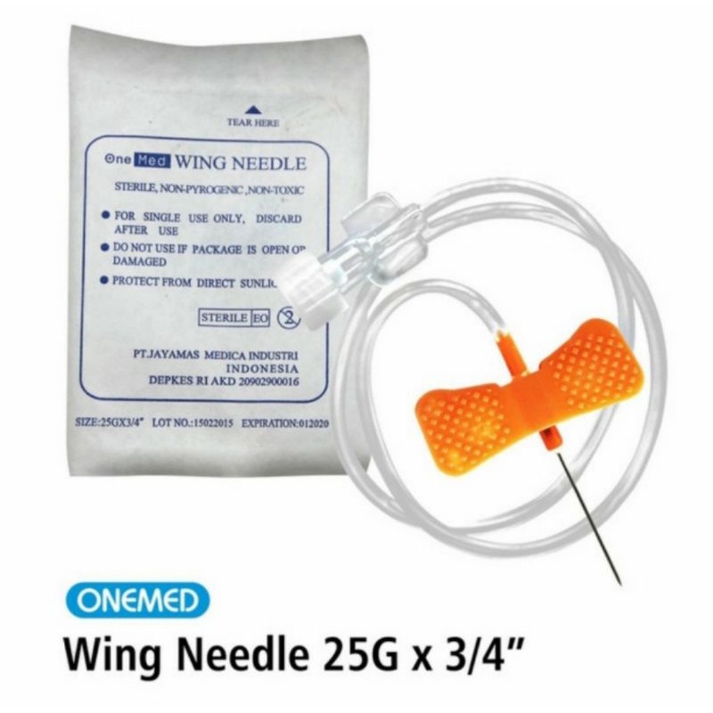 Wing Nedle 21G 23G 25G 27G One Med