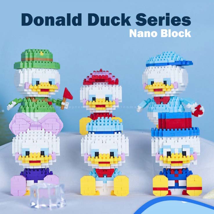 Nano Block Donald duck daisy duck series building block mainan balok edukasi anak bricks mini set hadiah dan pajangan