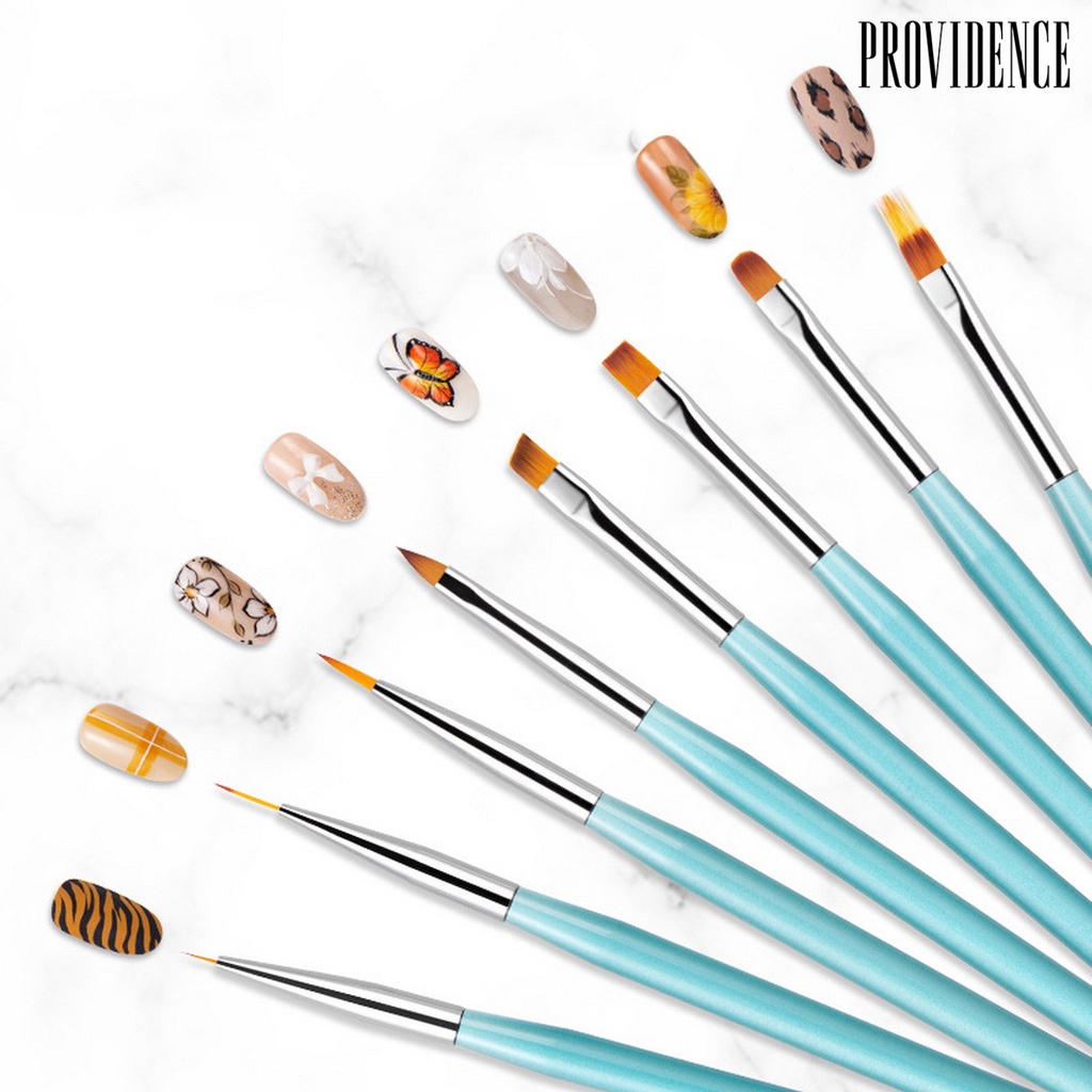 Providence 8Pcs / Set Pena Fototerapi Kuku Palsu Bahan Akrilik Untuk Nail Art / Manicure DIY