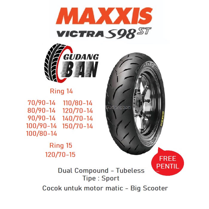 ID SALE 100 110 120 130 140 150 70 80 90 VICTRA RING 13 14 15 17 BAN MOTOR SEPEDA LISTRIK 250 16