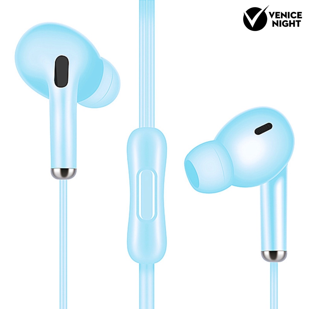 (VNEP) (Berkabel) Headset Semi-in-ear Dinamis Universal Earphone Headphone Stereo Bass Berat