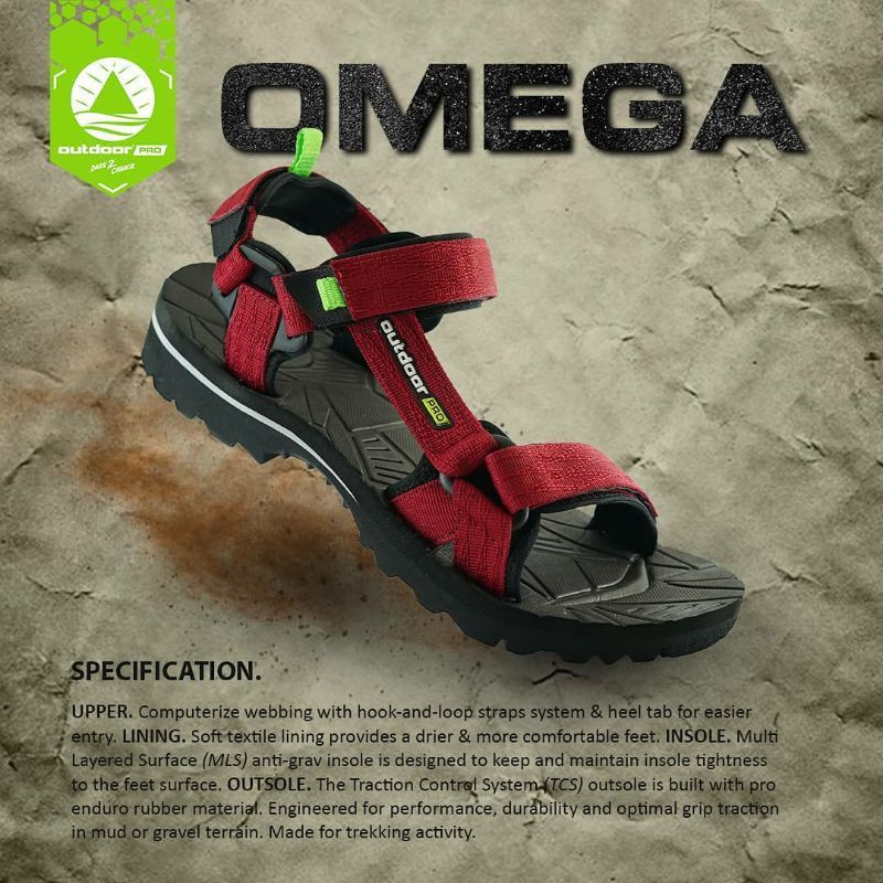 Sandal gunung Outdoor Pro pria NEW OMEGA