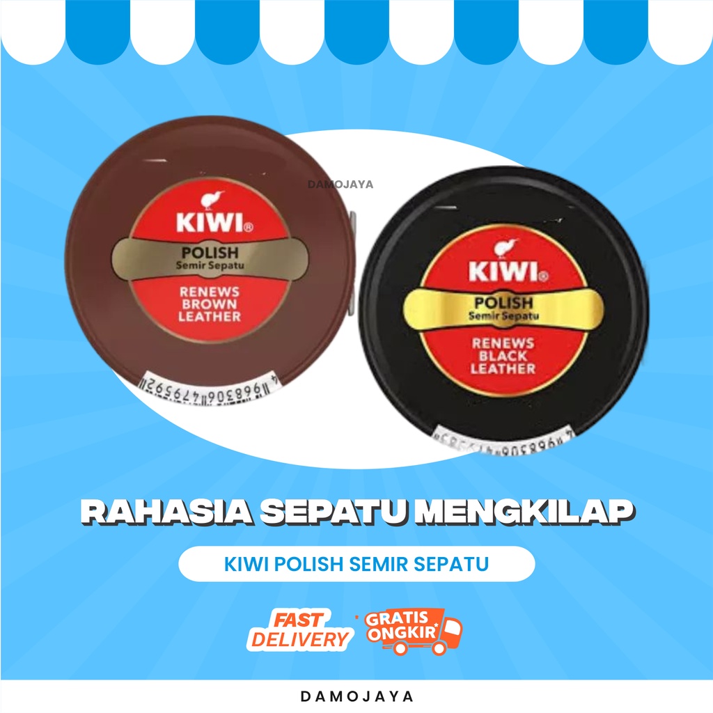 Perawatan Pembersih Sepatu Semir Kiwi Warna Coklat 17.5ml Termurah Terlaris By Damo Shop