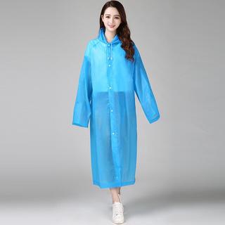 Jas Hujan Poncho EVA Model Winpu Portabel terusan dewasa semi transparant transparan polos