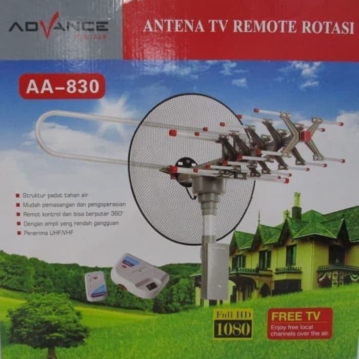 Antena Digital INTRA INT-888 DGT Outdoor/Indor Remote for TV Tabung &amp; LED TV