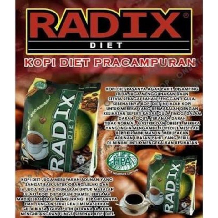 Kopi Radix Diet Hpa