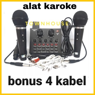 Karaoke Karoke Studio Kondenser+Holder Stand Kabel/Mic Rekaman HP Laptop Youtuber Streaming Amplifier Karoke POWER AMPLI BLUETOOTH FLECO AMPLI KAROKE//AMPLI SALON AKTI