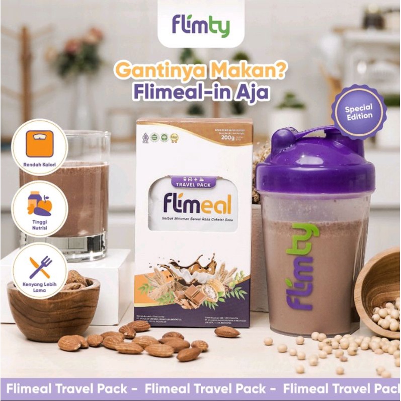 

FLIMEAL ISI 4 SACHET | Flimty meal replacement ORIGINAL ASLI RASA COKLAT SUSU