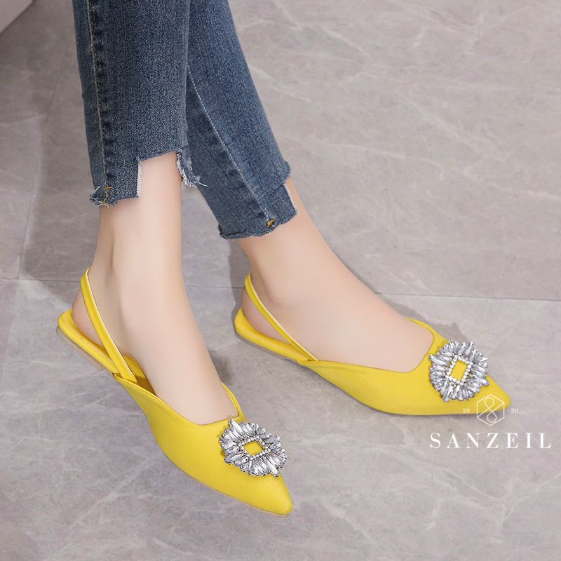 Sendal Flat Wanita GO1233 Sendal Flat Tali Belakang