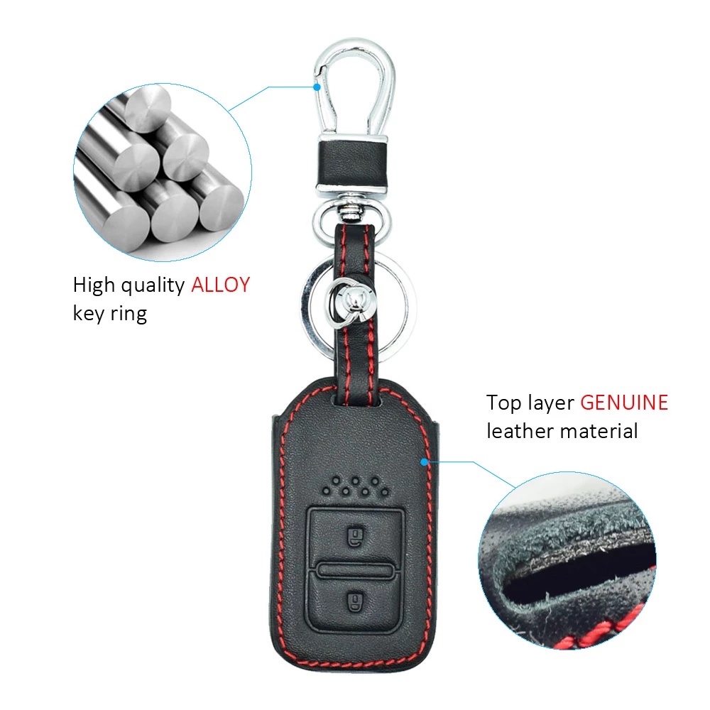 Leather Key Cover - Sarung Kunci Kulit Honda HRV Keyless