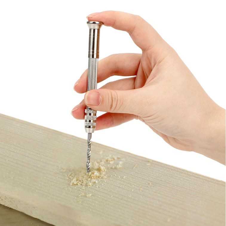 Jual HIAIM Bor Tangan Manual Kayu Plastik Karet DIY Hand Drill with 10