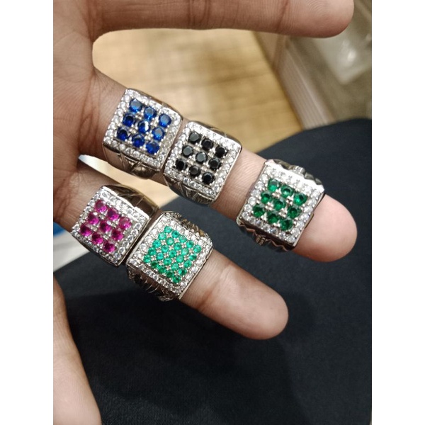 cincin permata zirqon mata 9 cowok