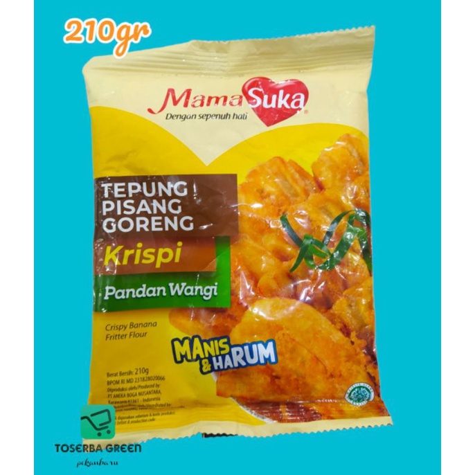 

Mamasuka Tepung Pisang Goreng Pandan Wangi 210gr