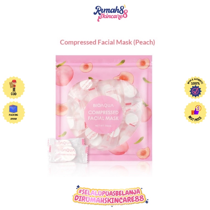 BIOAQUA Compressed Paper Mask PEACH