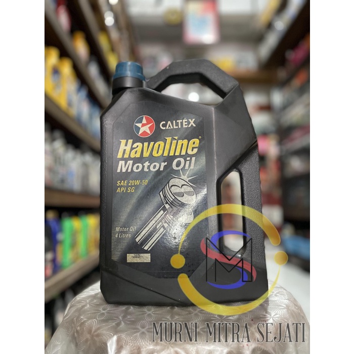 Jual Caltex Havoline Motor Oil Oli SAE 20W50 20W50 20 W 50 Galon 4 L