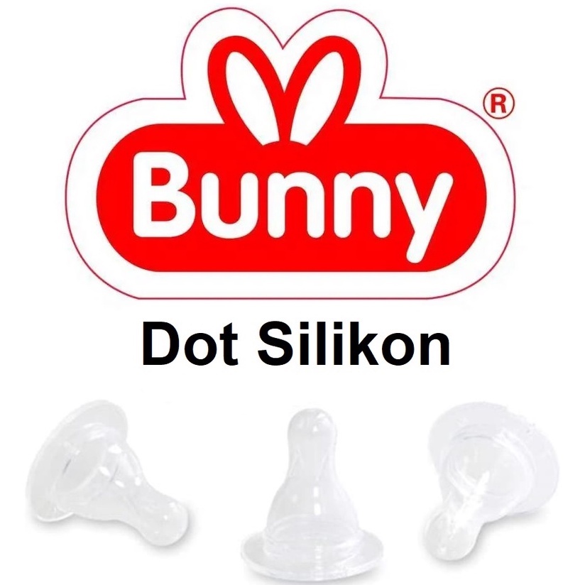 Dot Lusty Bunny Silicone Nipple/Dot Botol Bayi S M L