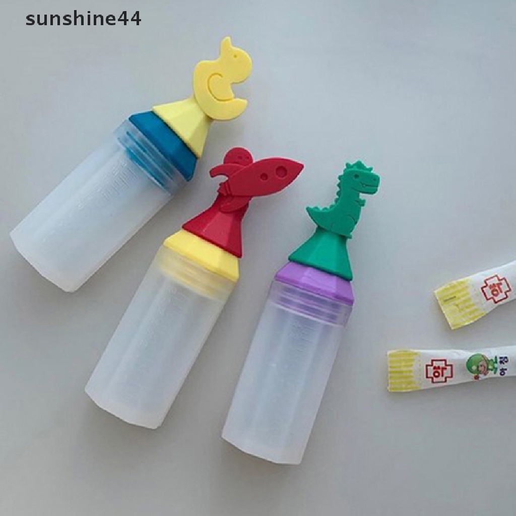 Sunshine 3Pcs Botol Saus Tomat Mini Portable Bahan Silikon 20Ml