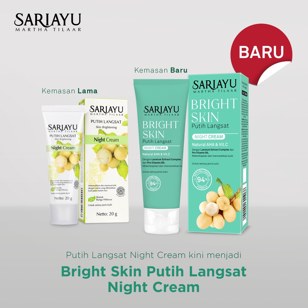 SARIAYU Putih Langsat Night Cream 20mL