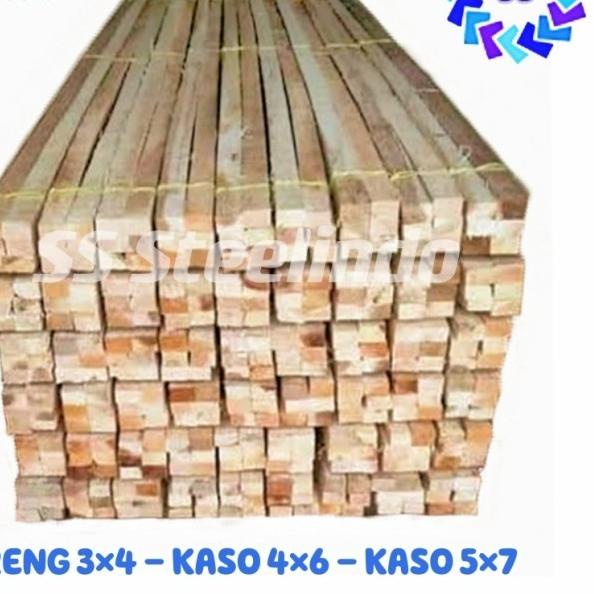 KAYU RENG 3X4 KASO 4X6 PER IKAT / IKATAN - KASO 4X6 MRANTI