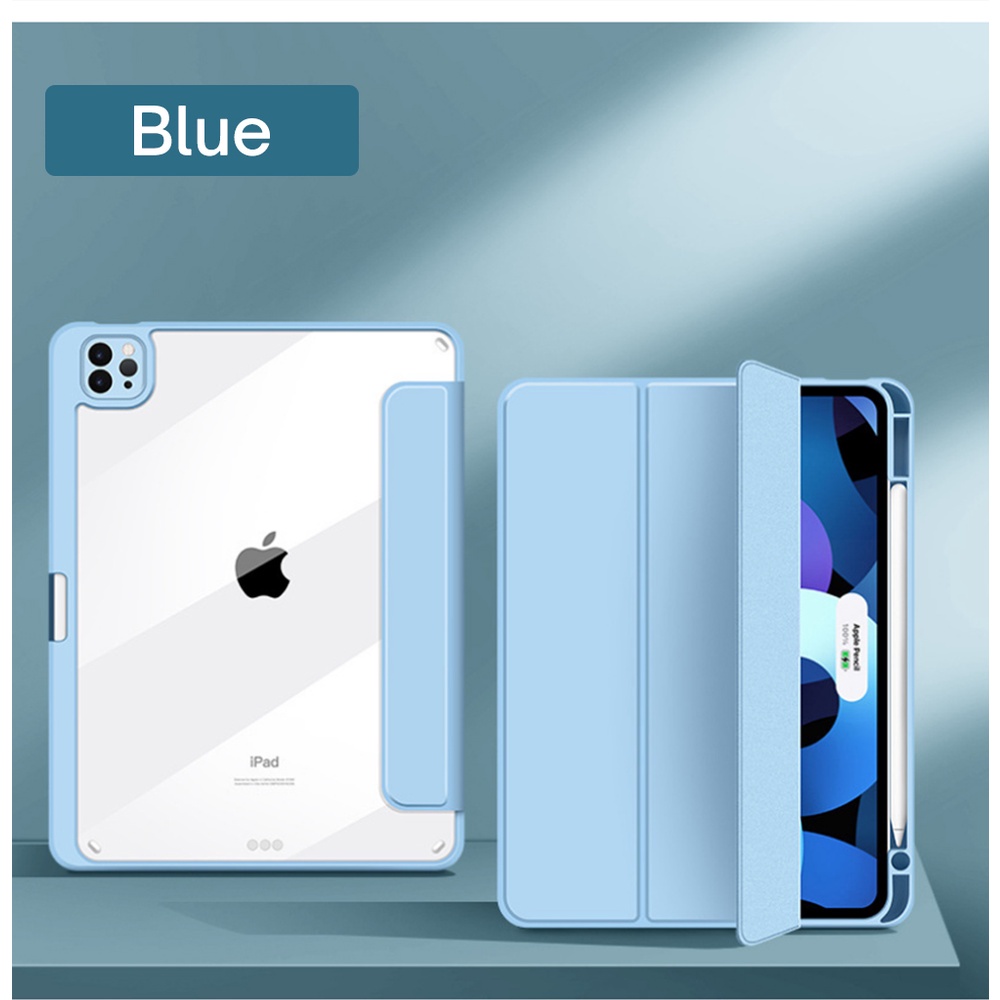 DETACHABLE Hybrid Magnetic Flip Smart Cover Leather Stylus apple pencil Holder IPAD 7 8 9 10.2 IPAD AIR 4 5 10.9 IPAD PRO 11 12.9 MINI 6 CASE COVER CASING Transparan