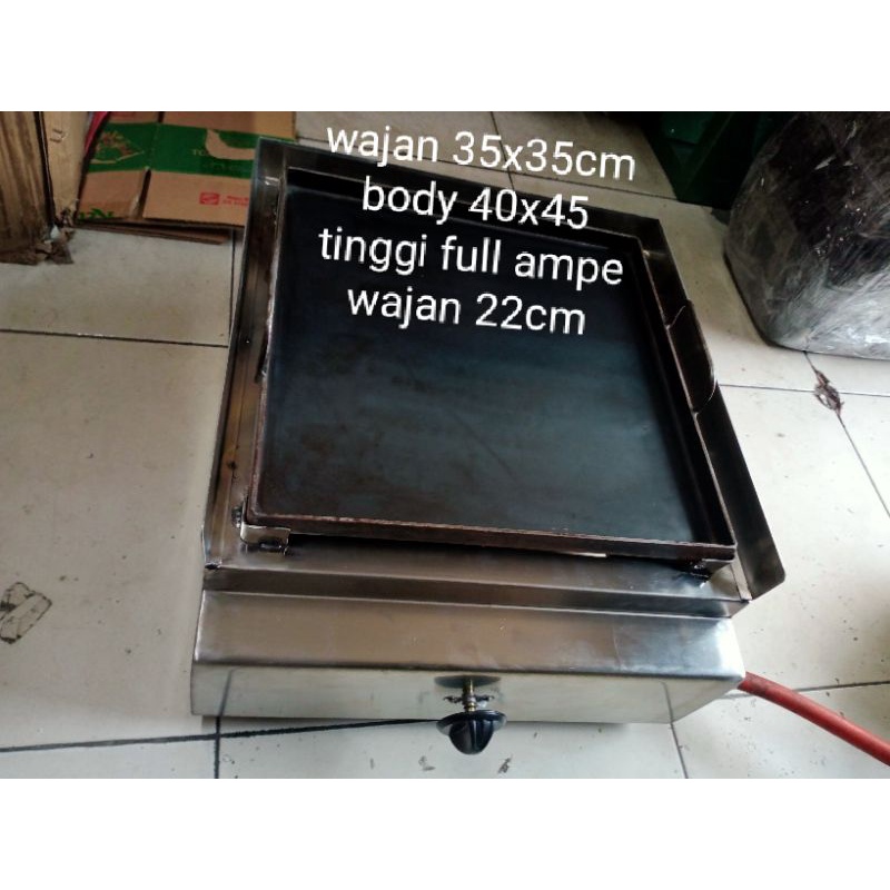 kompor gas mini wajan kotak roti bakar/barger