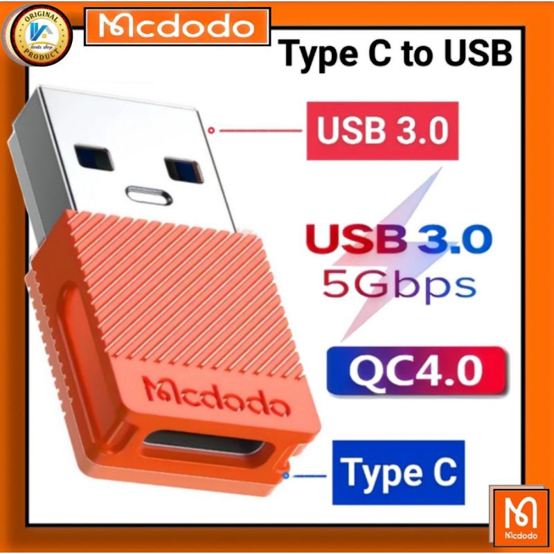 Jual Mcdodo Converter Otg Adapter Type C To Usb Gbps Shopee Indonesia