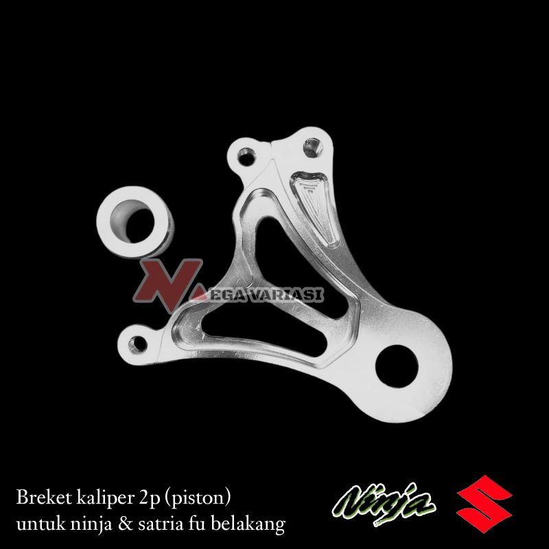 BREKET KALIPER 2P PANGKON KALIPER 2 PISTON UNTUK MOTOR NINJA SATRIA FU BELAKANG