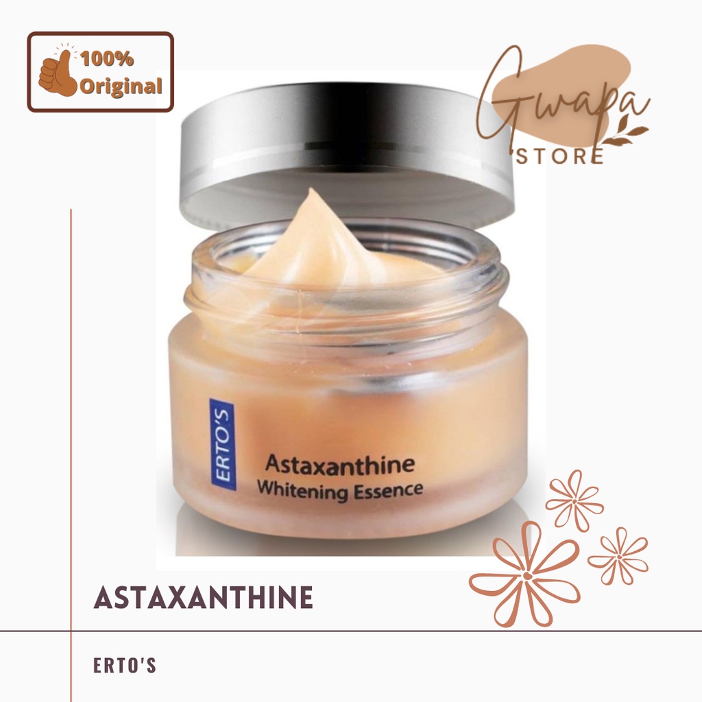 ERTOS ASTAXANTHINE WHITENING ESSENCE KRIM PENGHILANG KERUTAN, FLEK HITAM, DAN MENCERAHKAN 100%BPOM