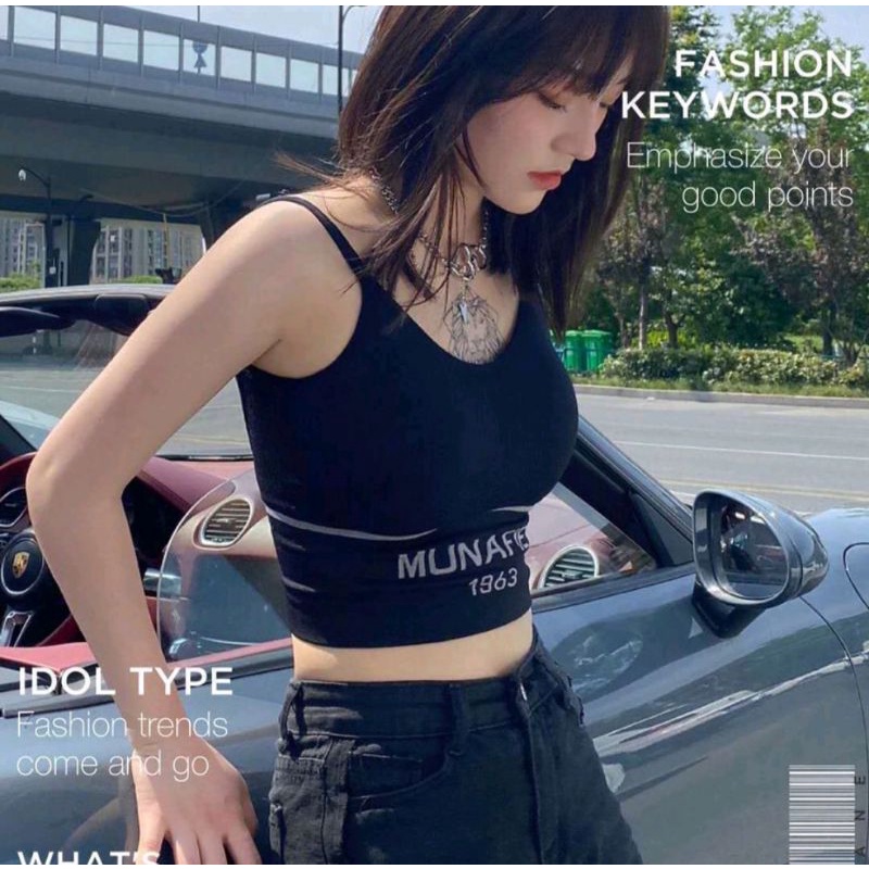 Bra Sport Fashion Wanita Munafie | Bra Wanita Tanpa Kawat | Bra Munafie 1963 Ori | Bra Sport  Munafi