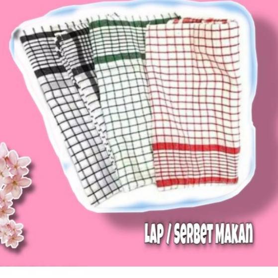 New Sale [LUSINAN] KAIN LAP SERBET DAPUR 1 LUSIN ISI 12 MURAH | LAP SERBET MAKAN LUSINAN KOTAK KAIN 