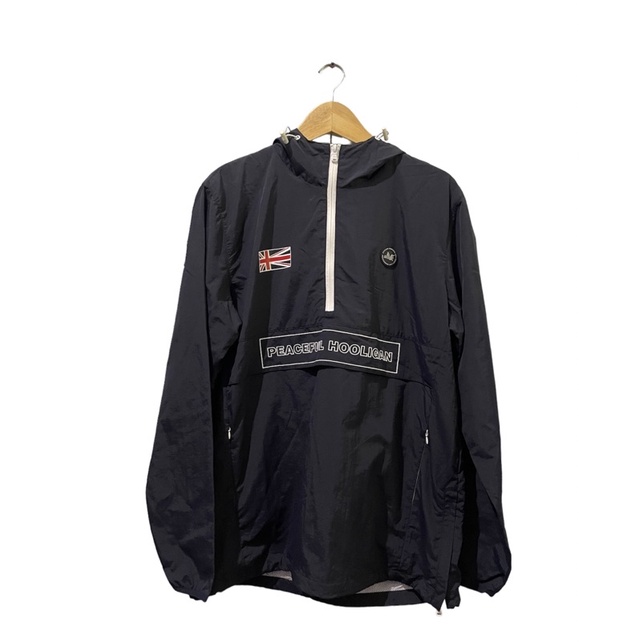 Peaceful Hooligan Flag a Mac Jacket Navy "England"