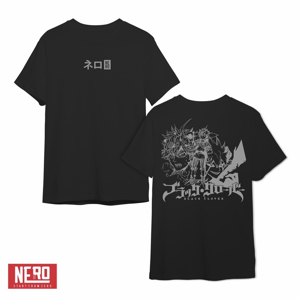 NERO ASTA BLACK CLOVER Kaos ANIME // Kaos atasan Pria & Wanita