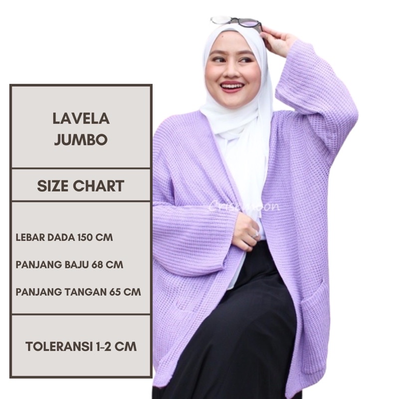 (REALPICT)Kardigan JUMBO LD 150Cm Oversize Rajut Wanita