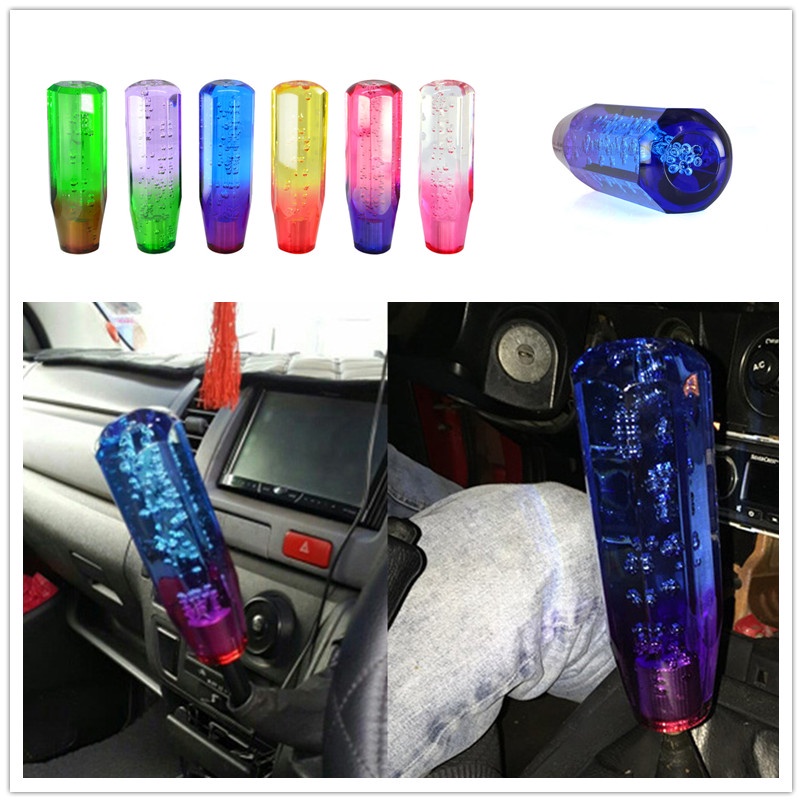 Knob Tuas Perseneling Mobil Manual Bahan Kristal Transparan Ukuran 15cm