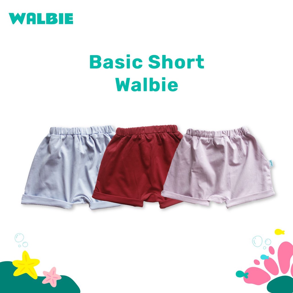 Unisex Basic Short Walbie 008 (BISA TUKAR SIZE) Celana Pendek Bayi Anak stretch Polos 0 - 4 Tahun Cotton Combed Bawahan Celana Bayi Unisex Short Pants chino chinos cotton stretchable pants baby short baby pesaing libby uniqlo mooi velvet littlepalmerhaus