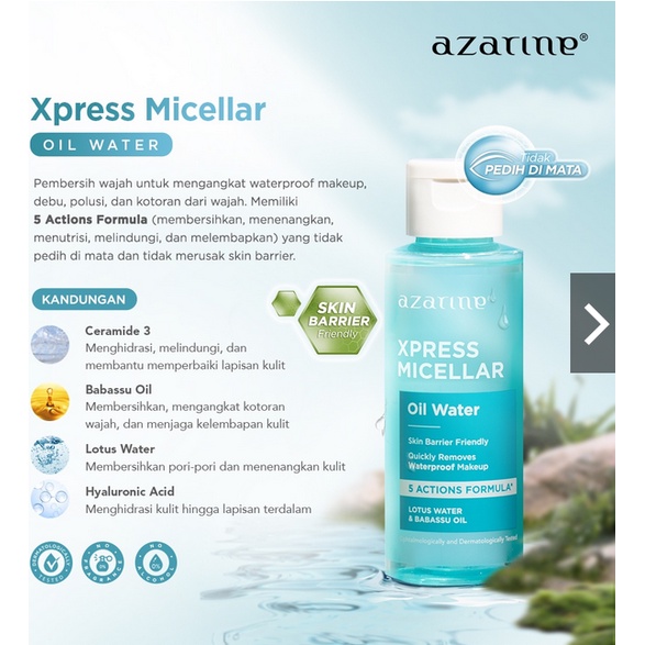 Azarine Micellar Water Ceramoist Botanical/Xpress Micellar 90ml