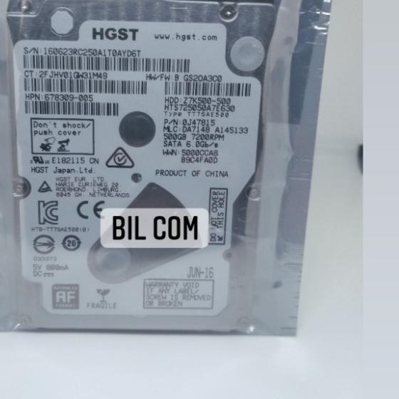 Hardisk Laptop 500 GB Hitachi /HGST -HDD SATA 2.5 inchi