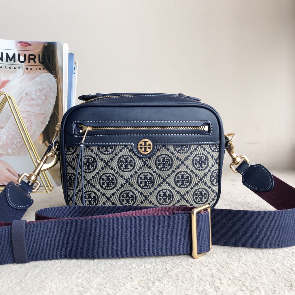 Jual Tas Tory Burch T Monogram Jacquard Camera Bag Shoulder Bag