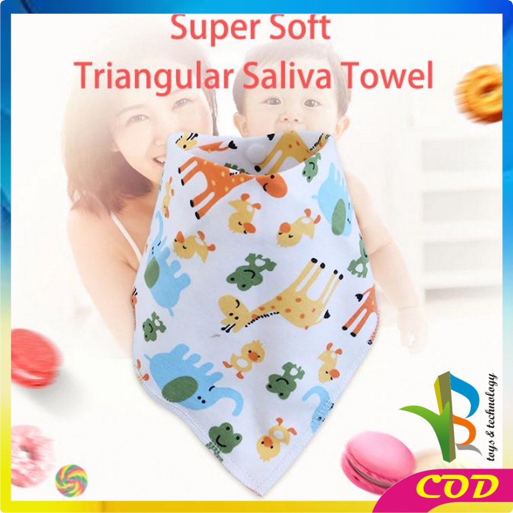 RB-P34 Celemek Makan Bayi Lucu Slaber Segitiga Baby Bibs Slabber Bayi Sleber Air Liur Bayi Murah