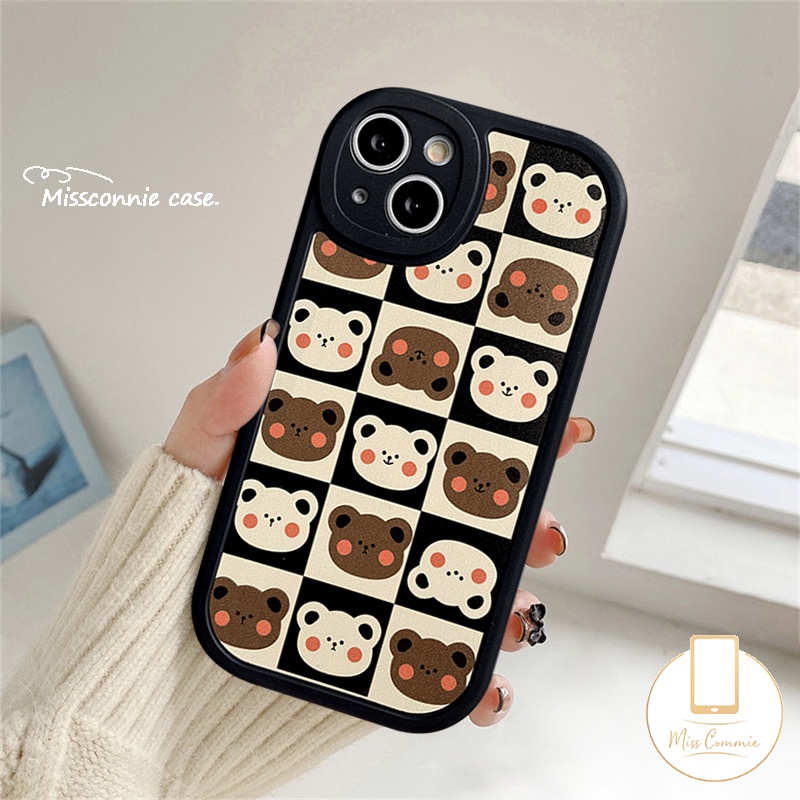 Casing OPPO A54 A16 A12 A5s A74 A55 A15 A76 A95 A77s A57 2022 A7 A96 A16K A16E A3S A94 A1K A9 A5 A31 A15s A78 A53 Reno 8T 5Z 8 7 7Z 5F 6 4 A92 A36 Kartun Soft Case Beruang Korea