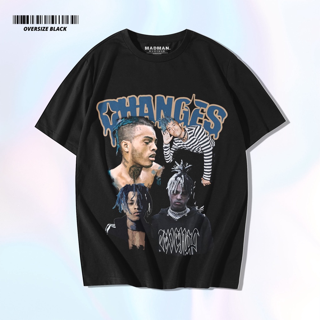 MADMAN Kaos XXXtentacion Oversize Premium | Kaos Distro | Rapper | Kaos Music Vintage | Atasan | HO